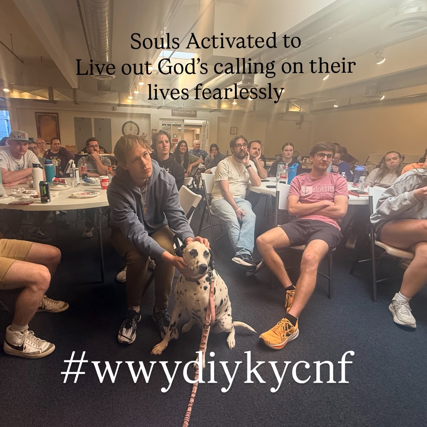Young people gathered for a session about discovering their calling